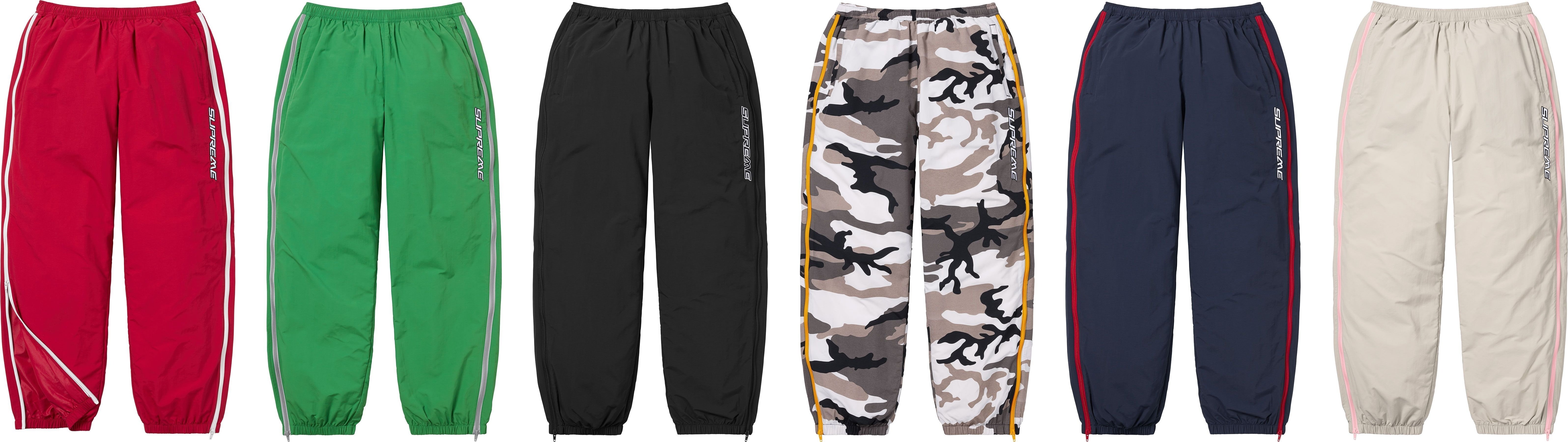 Contrast Zip Warm Up Pant